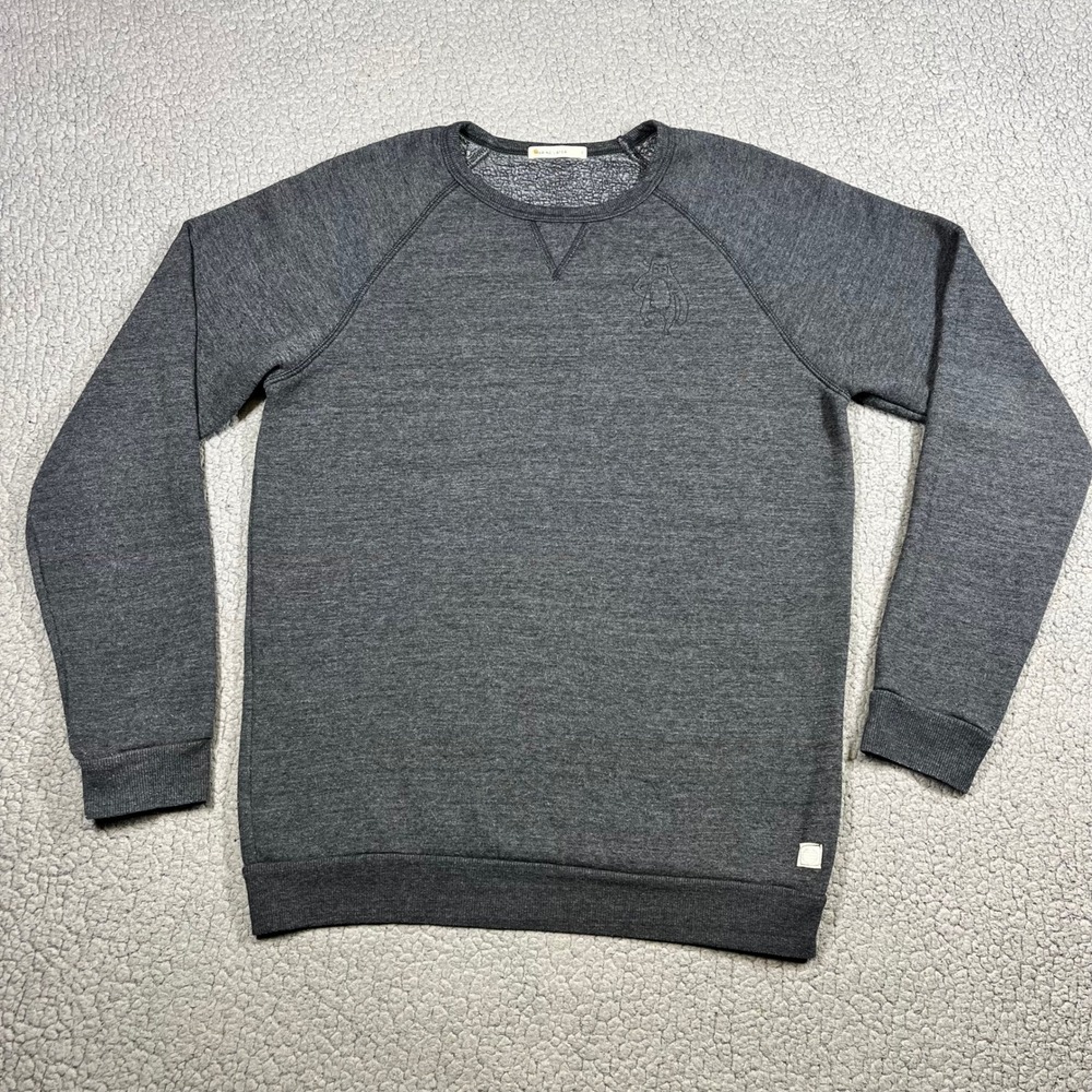 Marine Layer Sweatshirt Men S Raglan Sasquatch Graphic Gray Fleece Made in USA